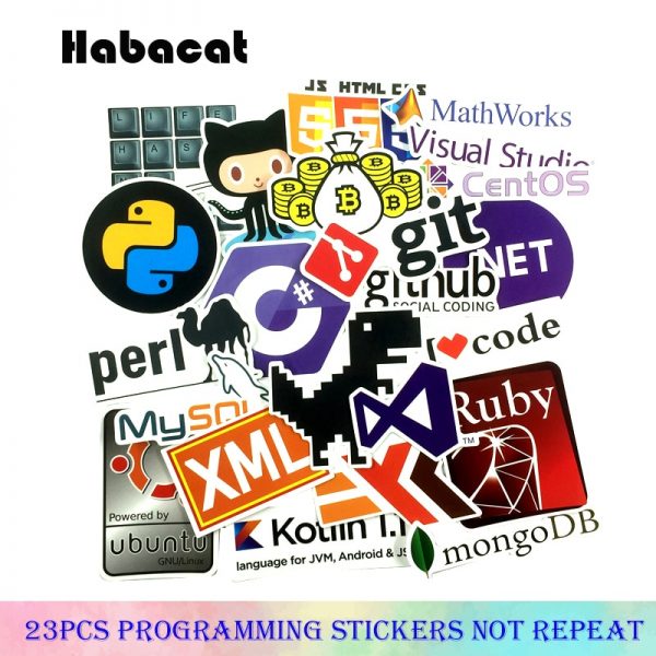 72Pcs/Pack Programming Graffiti Stickers Hacker Stickers Java C++ For Luggage Skateboard Laptop Motorcycle Papeleria y Oficina