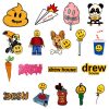 50PCS Singer Justin Bieber Drewhouse Sticker Pack For PC Suitcase Laptop Motorcycle Styling Cool Cartoon Stickers