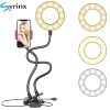 2020 Selfie Ring Light With Flexible Mobile Phone Holder Lazy Bracket Desk Lamp LED For Youtube Live Stream Office Kitchen Stand