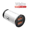 KUULAA Mini USB Car Charger Quick Charge 4.0 PD 3.0 36W Fast Charging Charger For iPhone Huawei Xiaomi Mi Type C Mobile Phone