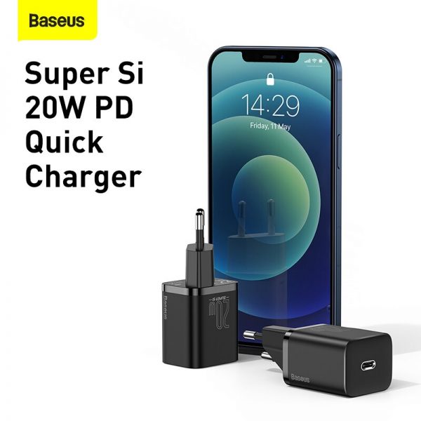 Baseus PD 20W Quick Charge QC3.0 QC USB Type C Fast Charging Charger For iPhone 12 Pro Samsung Xiaomi Wall Mobile Phone Charger