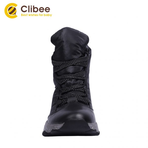 CLIBEE Boys Girls Outdoor Snow Boots Winter Waterproof Slip Resistant Cold Weather Shoes Children's Warm Hiking Trekking Shoes