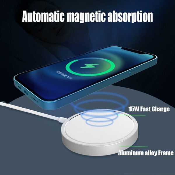 15W Magnet Wireless Charger for iPhone12 Pro Max Mobile Phone Magnetic Charger MagnetSafe For iPhone 12 Mini