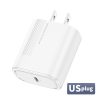 KUULAA PD Charger USB C 18W QC 4.0 For Xiaomi Remi Note 9 8 7 Fast Charger USB Type C Phone Charger For iPhone 11 Pro Max XS XR