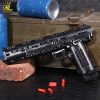 HUIQIBAO 563PCS Desert Eagle Toy Model Building Blocks Set Technic Assembly Bricks City DIY Weapon Game Gun Children Toys Gift