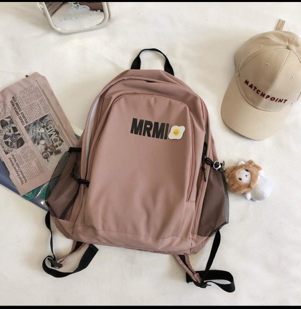 Fashion Nylon School Bag Korean Version of Harajuku Large Capacity Backpack Campus Simple Multifunctional Ladies Bags Sac A Dos