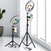 26CM LED Selfie Ring Light Multi-Function Dimmable Ring Light For Cell Phone Holder Camera Live Video Stream Makeup Youtube