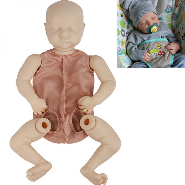 17 20 22Inch Lifelike Reborn Baby Doll Kit Vinyl Unpainted Unfinished Doll Parts Newborn Baby Dolls DIY Blank Doll Kit Xmas Gift