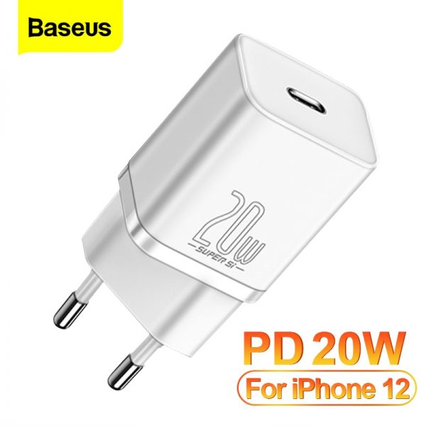 Baseus PD 20W Quick Charge QC3.0 QC USB Type C Fast Charging Charger For iPhone 12 Pro Samsung Xiaomi Wall Mobile Phone Charger