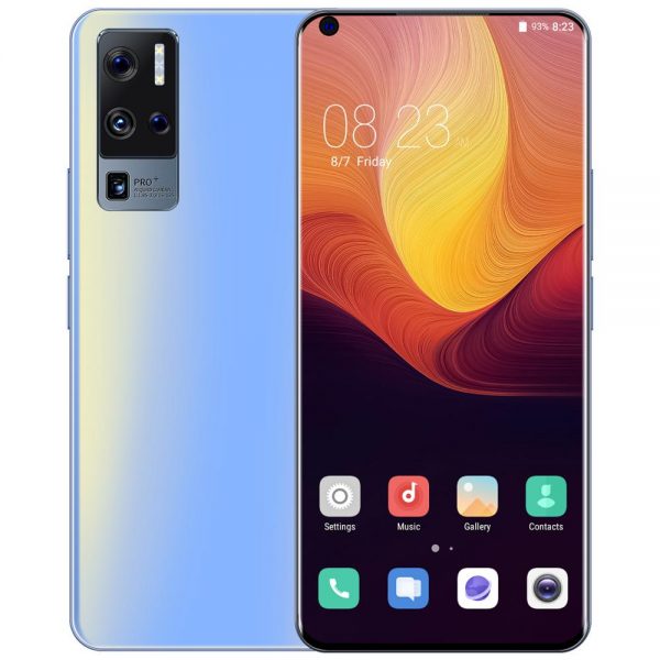 X50 PRO plus Rear Quad Camera 48MP Selfie Smartphone 8GB+256GB 7.0 Inch 5000mAh Android 10 Dual SIM Card mobile phone 4G LTE