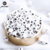 100pc Silicone Beads Alphabet Letter Food Grade For Teething Necklace In 26 Letters BPA Free Silicone Letter Teether Let's Make