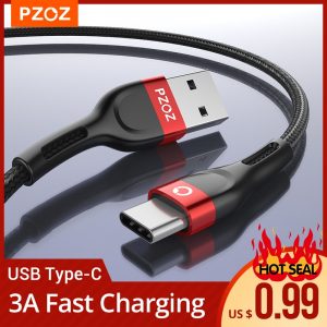 PZOZ usb c cable type c cable Fast Charging Data Cord Charger usb cable c For Samsung s10 s9 A51 xiaomi mi 10 redmi note 9s 8t