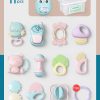 11-16Pcs Baby Rattle 0-12 Months Newborn Soft Bell Teethers Hand Shaking Crib Mobile Ring Educational Toy For Children Set Gifts