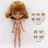 ICY DBS Blyth doll No.2 WHITE and Black skin joint body oily straight hair 1/6 BJD special price toy gift