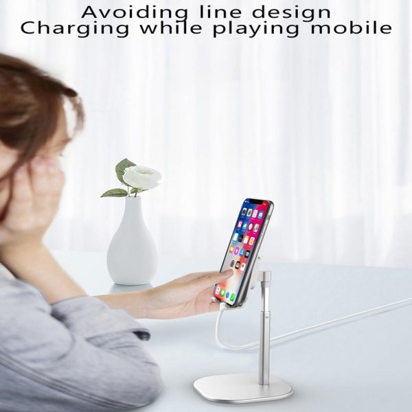 Luxury Smart Phone Tablet Telescopic Desktop Stand Holder For iPhone Samsung Huawei Xiaomi Oneplus Mobile Phone Metal Support