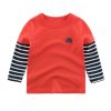 New Spring Children's clothing boy T-shirt wholesale big dinosaur pattern baby clothing mother kids clothes with 100% cotton T