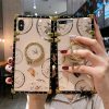 Luxury Time Pattern Square Phone Case for IPhone SE 2020 Fundas 6 6s 7 8 Plus XR XS MAX 11 Pro Max Coque Bling Ring Holder Cover