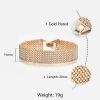 Big Wide 16mm 585 Rose Gold Vintage Bangle Bracelet for Women Girls Watch Band Chain Party Fashion Wedding Jewelry Gifts DCB44