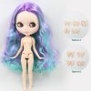 ICY DBS Blyth doll No.2 WHITE and Black skin joint body oily straight hair 1/6 BJD special price toy gift