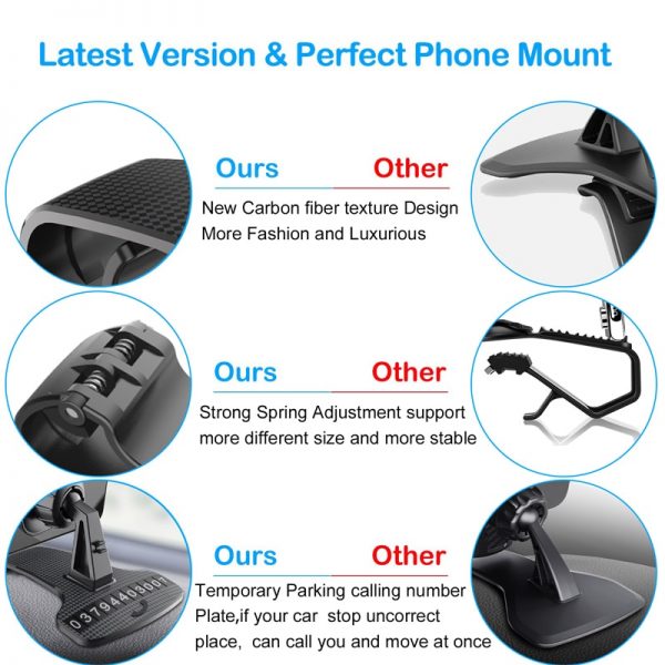 Car Phone Holder for Cell Phone in Car GPS Dashboard Bracket For iPhone 11 XR 7 Samsung Xiaomi Universal 360 Mount Stand Holder