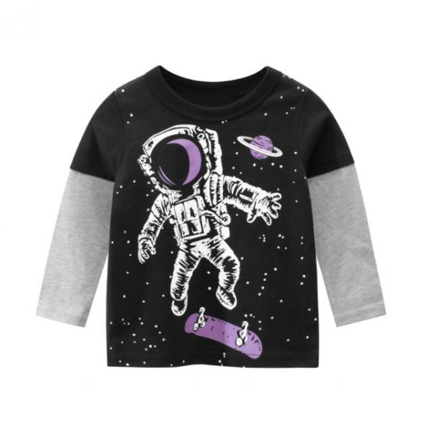 New Spring Children's clothing boy T-shirt wholesale big dinosaur pattern baby clothing mother kids clothes with 100% cotton T