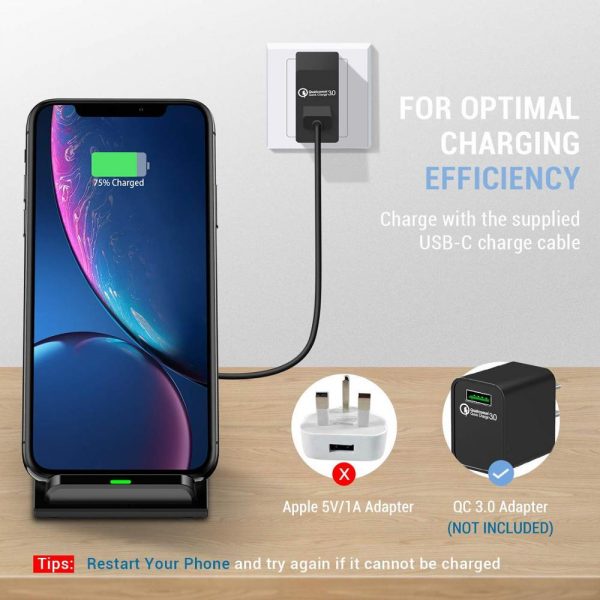 DCAE Quick 30W Qi Wireless Charger Dock Station For iPhone 12 11 Pro Max Mini XS XR X 8 Samsung S20 S10 S9 Fast Charging Stand