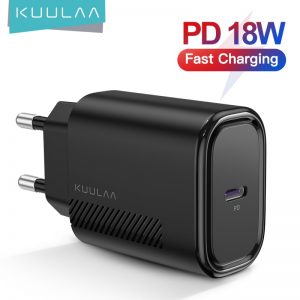 KUULAA PD Charger USB C 18W QC 4.0 For Xiaomi Remi Note 9 8 7 Fast Charger USB Type C Phone Charger For iPhone 11 Pro Max XS XR