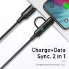 Mcdodo 100W USB Type C Cable PD Fast Charge for IPhone 11 12 Pro Xs Max X IPad Macbook Samsung Huawei 2 In 1 Charger Data Cord