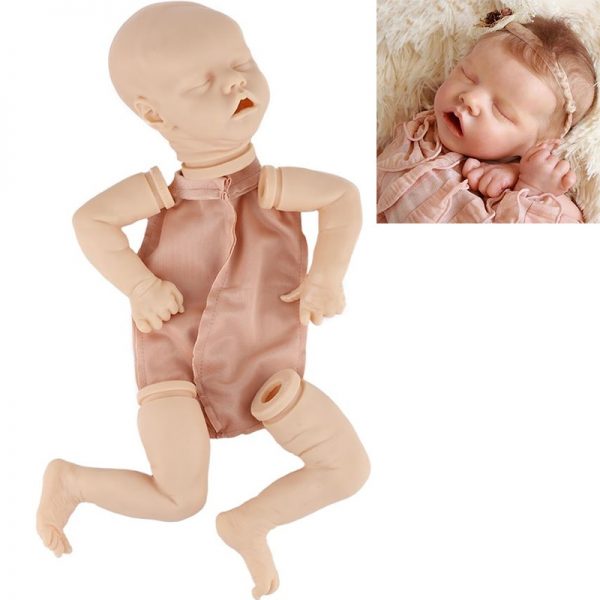 17 20 22Inch Lifelike Reborn Baby Doll Kit Vinyl Unpainted Unfinished Doll Parts Newborn Baby Dolls DIY Blank Doll Kit Xmas Gift