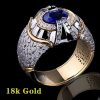 Party Men Rings Creative Watch Shaped Two Tone Design Rings For Men Wedding Ring With Size 6-10 Male Jewelry Wholesale