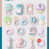 11-16Pcs Baby Rattle 0-12 Months Newborn Soft Bell Teethers Hand Shaking Crib Mobile Ring Educational Toy For Children Set Gifts