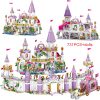 731PCS Princess Series Castle Building Blocks Magical Ice Castle Bricks Compatible Girls Friends Educational Toys For Children