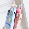 Japan Cartoon Cute cat My Melody Case for iphone 12 11 Pro X XR XS MAX 7 8 6 plus 3D doll Cinnamoroll Soft Silicon lanyard cover