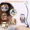 2020 Selfie Ring Light With Flexible Mobile Phone Holder Lazy Bracket Desk Lamp LED For Youtube Live Stream Office Kitchen Stand