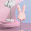 Rabbit Mobile Phone Desktop Stand Adjustable Lifting Telescopic Portable Rabbit Mobile Phone Holder Tablet Computer Bracket