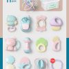 11-16Pcs Baby Rattle 0-12 Months Newborn Soft Bell Teethers Hand Shaking Crib Mobile Ring Educational Toy For Children Set Gifts