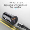 KUULAA Mini USB Car Charger Quick Charge 4.0 PD 3.0 36W Fast Charging Charger For iPhone Huawei Xiaomi Mi Type C Mobile Phone