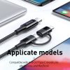 Mcdodo 100W USB Type C Cable PD Fast Charge for IPhone 11 12 Pro Xs Max X IPad Macbook Samsung Huawei 2 In 1 Charger Data Cord