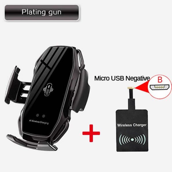 A5 10W Wireless Car Charger Automatic Clamping Fast Charging Phone Holder Mount Car for iPhone 11 Huawei Samsung Smart Phones