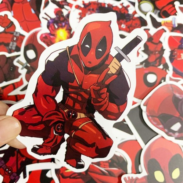 10/35Pcs Disney Marvel Superhero Deadpool Stickers The Avengers Guitar Luggage Waterproof Sticker Skateboard Laptop Stikers Toys