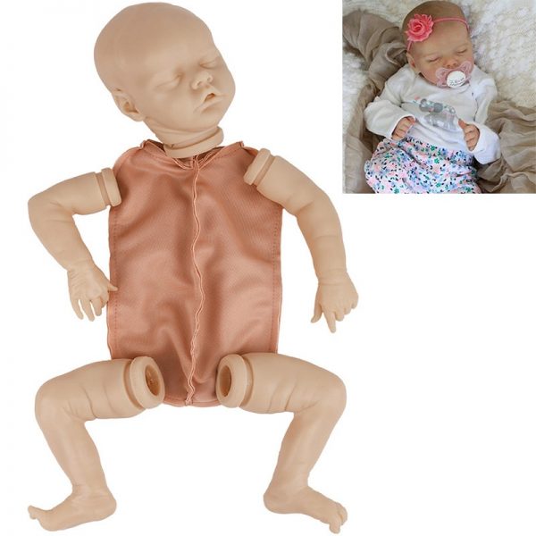 17 20 22Inch Lifelike Reborn Baby Doll Kit Vinyl Unpainted Unfinished Doll Parts Newborn Baby Dolls DIY Blank Doll Kit Xmas Gift