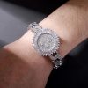 TOPGRILLZ New Luxury Watch Style Bracelet Iced Micro Pave Cubic Zirconia With Spring Clasp High Quality Hip Hop Jewelry For Gift