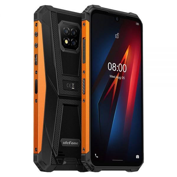 Ulefone Armor 8 IP68 IP69K Waterproof 6.1" 4GB 64GB 16MP Triple Rear Camera NFC 5580mAh Helio P60 Octa Core Rugged Smartphone