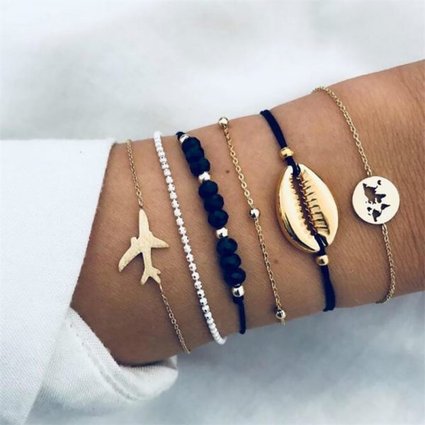 2020 Bohemian Bracelets & Bangles Set Vintage Bead Boho Charm Bracelet For Women Jewelry Accessories Pulseras Mujer Bijoux Femme