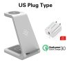 Wireless Charger Samsung 3 in 1 10W Fast Charging Qi-Certified, Compatible Samsung S10/ S10+ Airpods, Galaxy Watches Galaxy buds