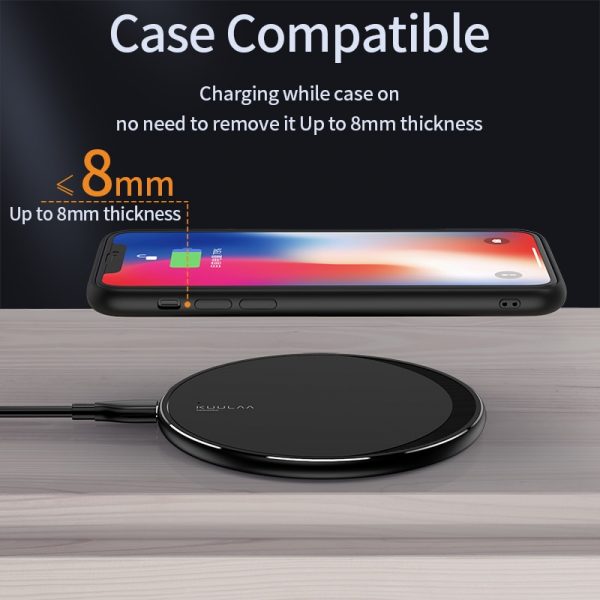 KUULAA Qi Wireless Charger For iPhone 11 Pro 8 X XR XS Max 10W Fast Wireless Charging for Samsung S10 S9 S8 USB Charger Pad