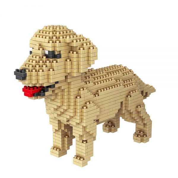 Cute Dog Building Blocks Mini Diamond Particles Blocks Bricks Husky Keji Teddy Puppy Compatible Creative DIY Children Toys Block