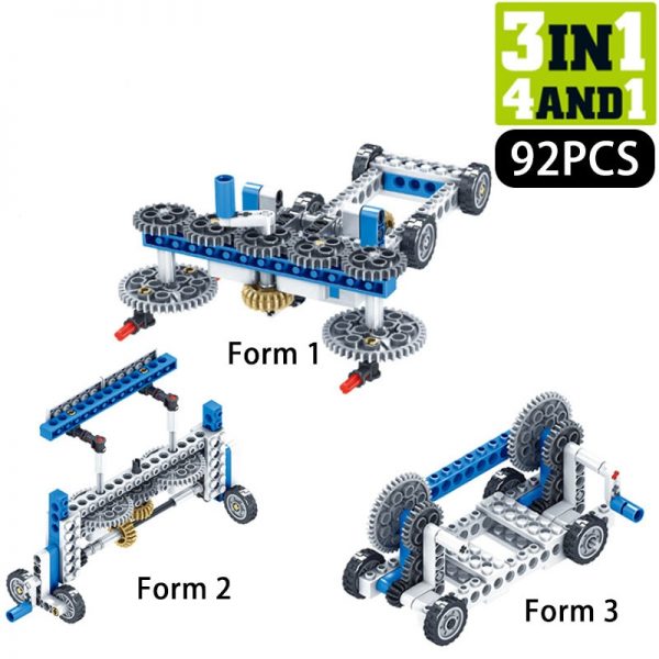 Mechanical Gear Technic Building Blocks Engineering Children's Science Educational STEM Toys 3IN1 Building Blocks Kid Brick Toys