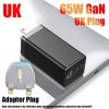 65W Quik Charge 3.0 USB Fast Charging PD GaN Charger For iPhone Xiaomi Huawei Samsung Mobile Phone Laptop Tablet Charge Adapter