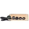 Apexel 5 in 1 HD Camera Lens Kit Fisheye Lens+0.63x Wide Angle+15x Macro Lens+2X Telephoto Lens+CPL Lens for iPhone Samsung DG5